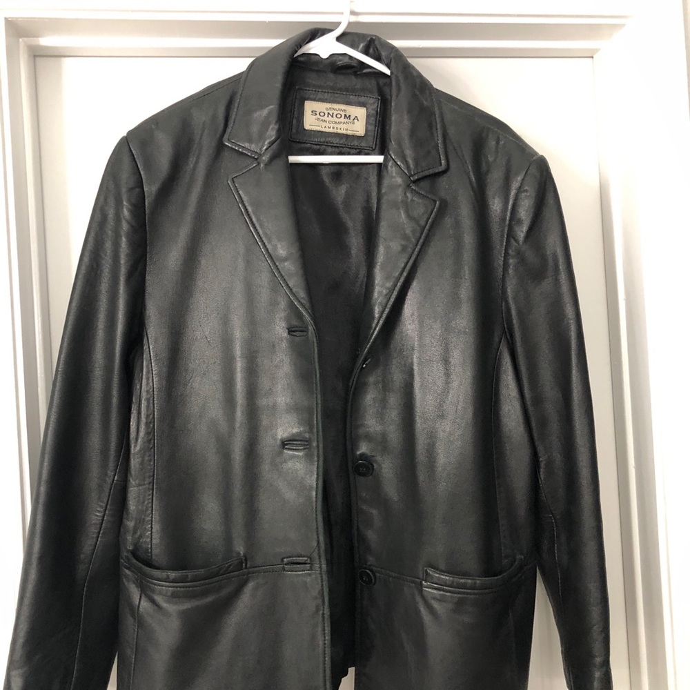 Lamb skin leather jacket
